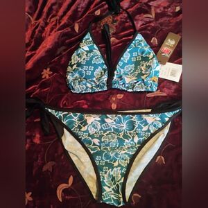 NFL Jacksonville Jaguars Bikini Set with Floral Design